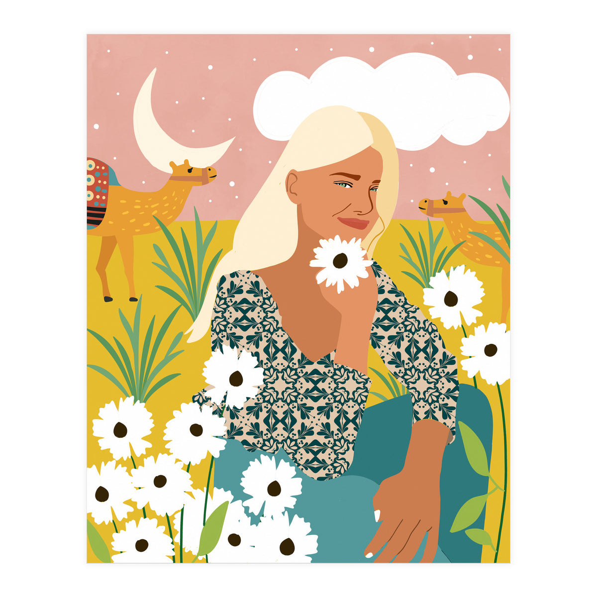 Patience & Humor Are The Two Camels That Can Take You Through Any Desert (Print Only)