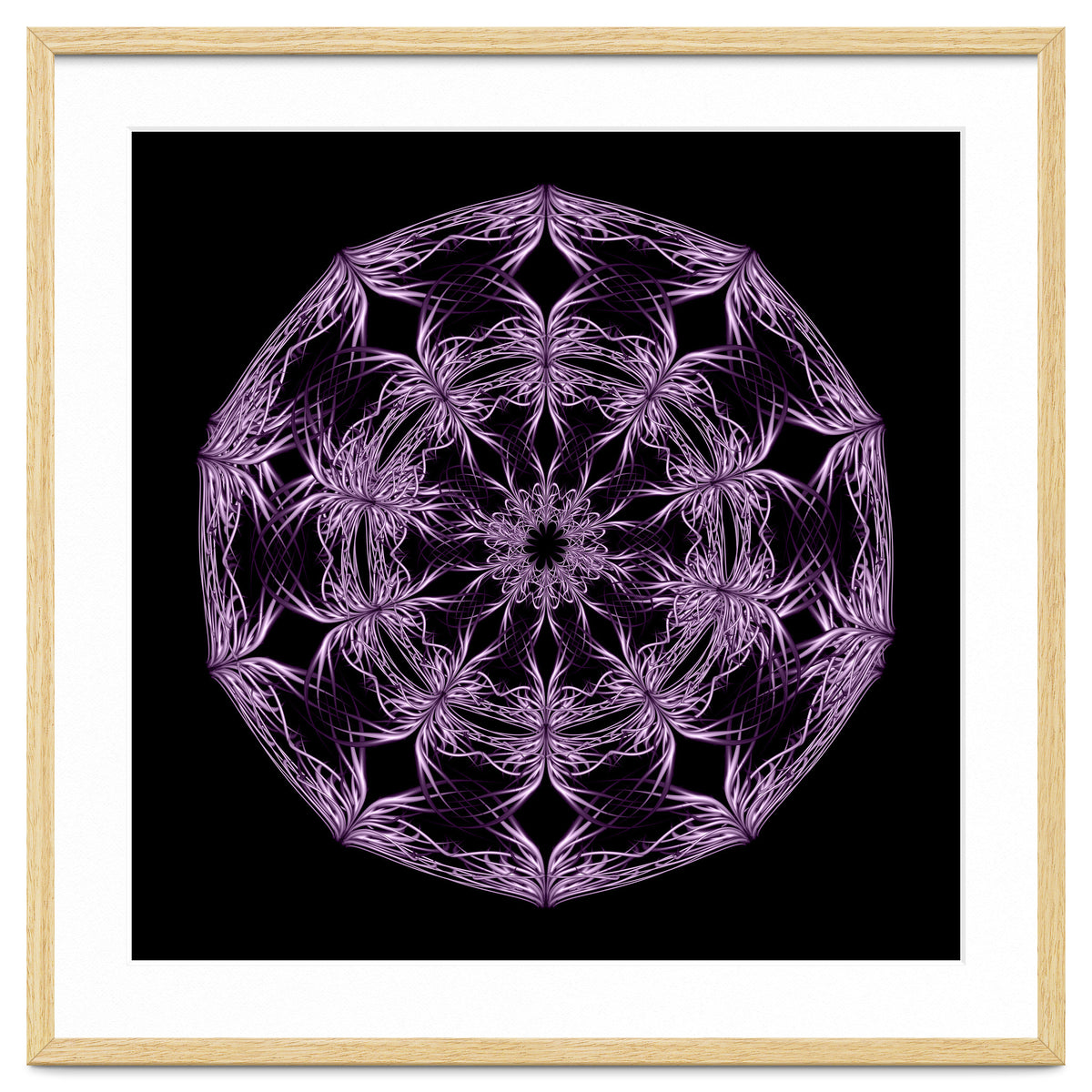 Mandala purple and black