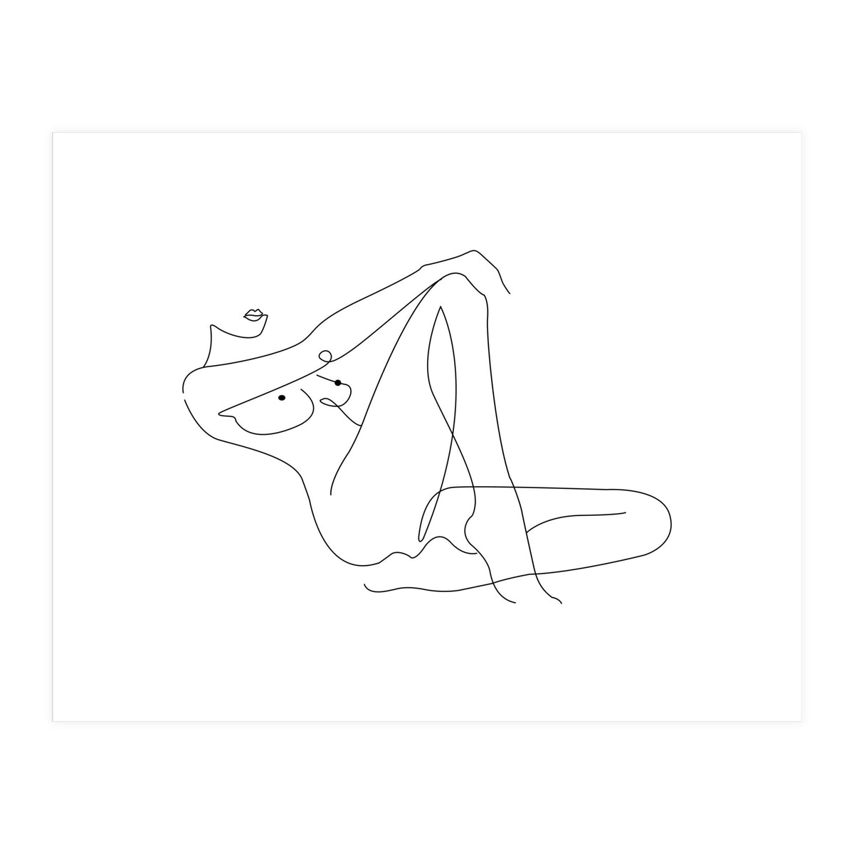 Lying woman (Print Only)