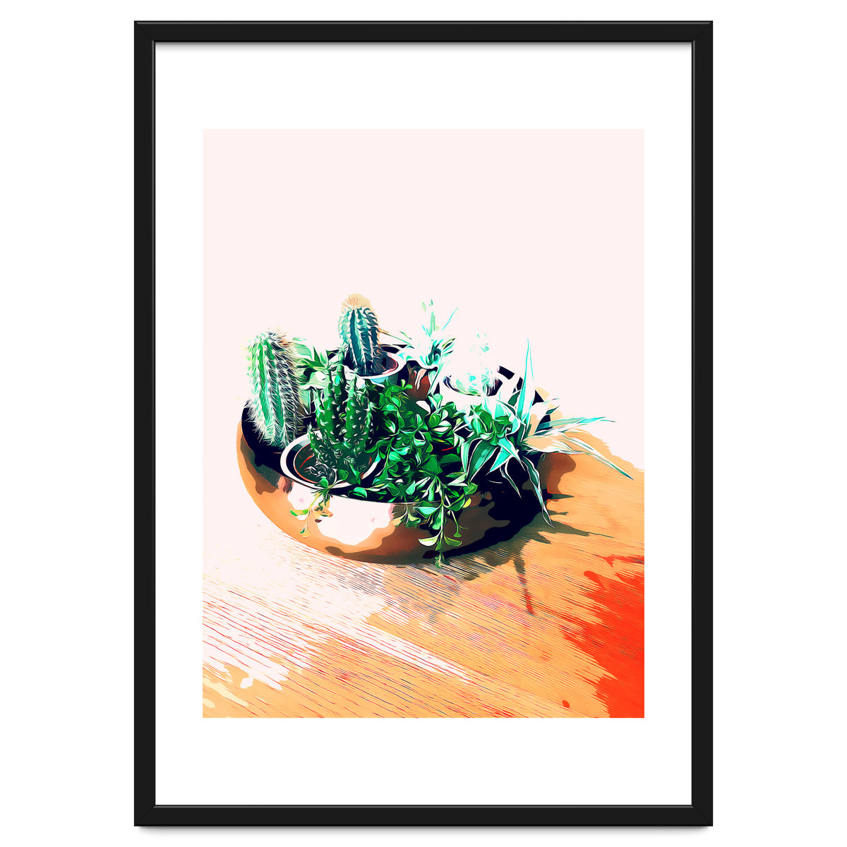 Cacti In A Copper Pot