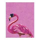 Pink Flamingo Wearing Glasses (Print Only) thumbnail