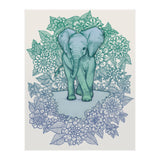 Emerald Elephant in the Lilac Evening (Print Only) thumbnail