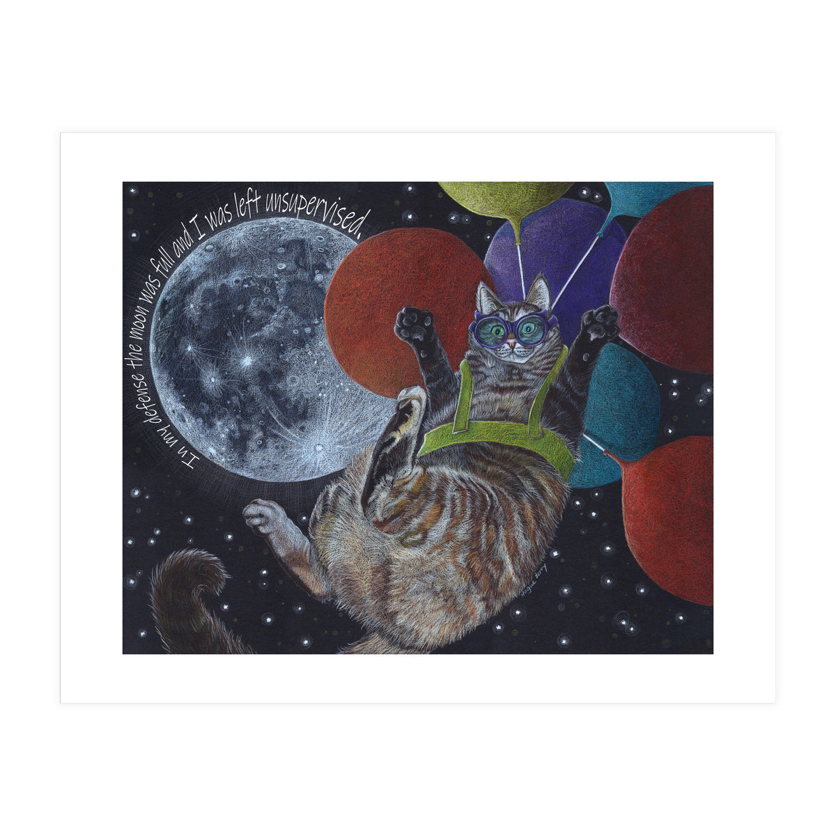 Balloon Cat (Print Only)