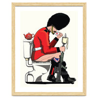 British Army Soldier on the Toilet, funny bathroom humour.