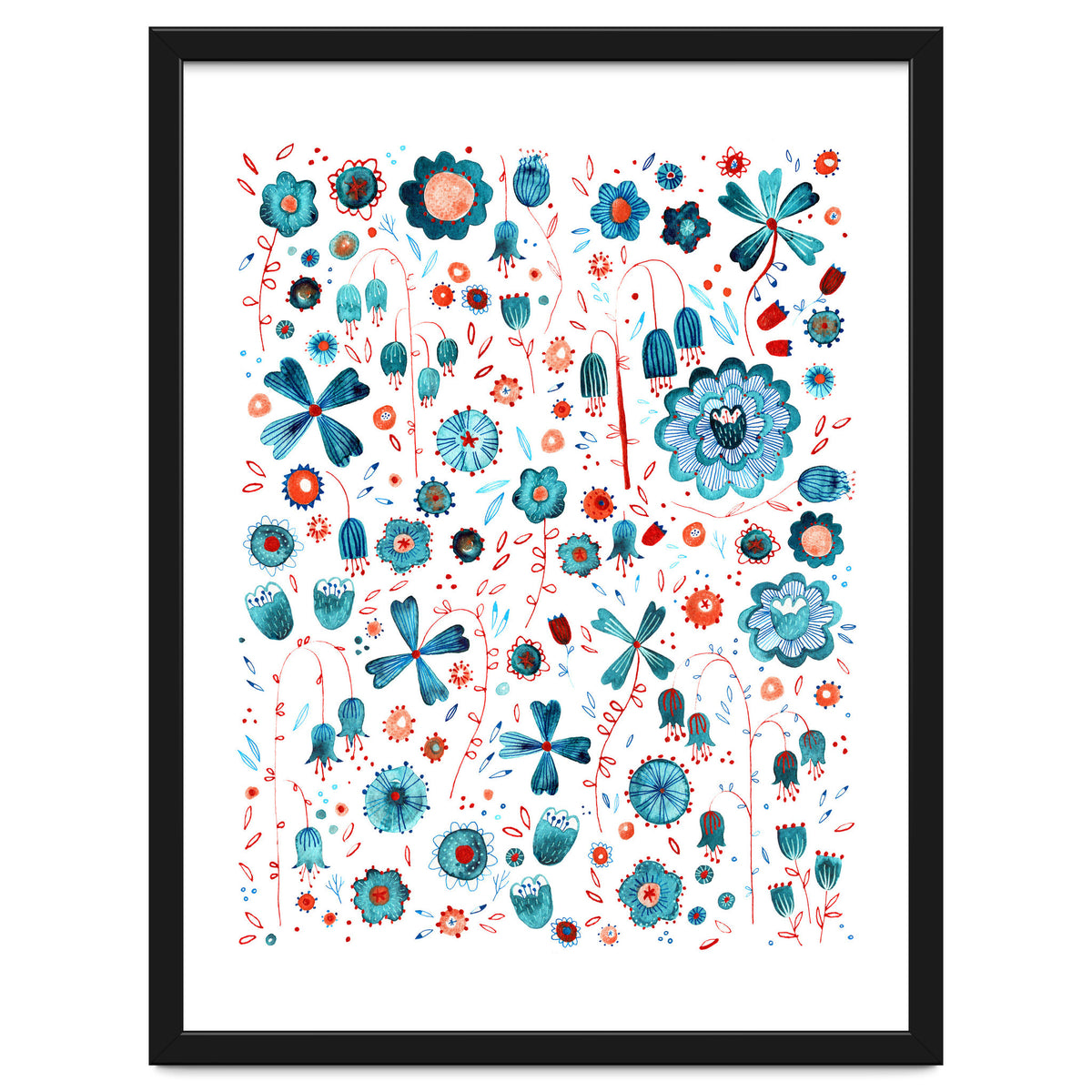 Turquoise Flower Mashup