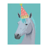 Horse with Party Hat Portrait  (Print Only) thumbnail