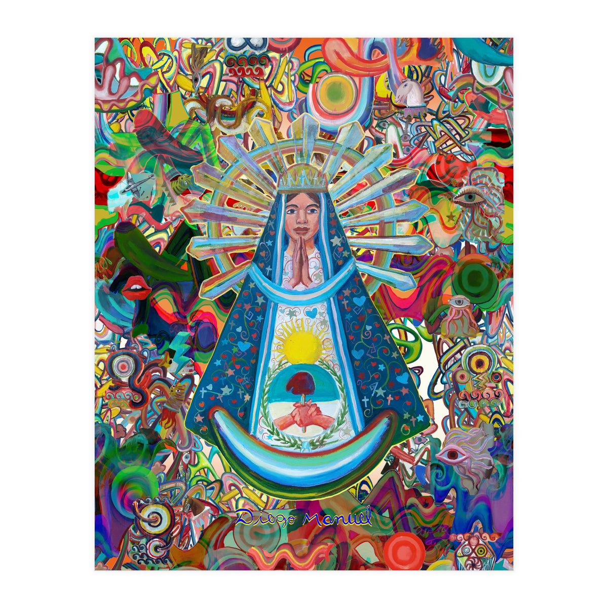 Virgen Y Graffiti 29 (Print Only)