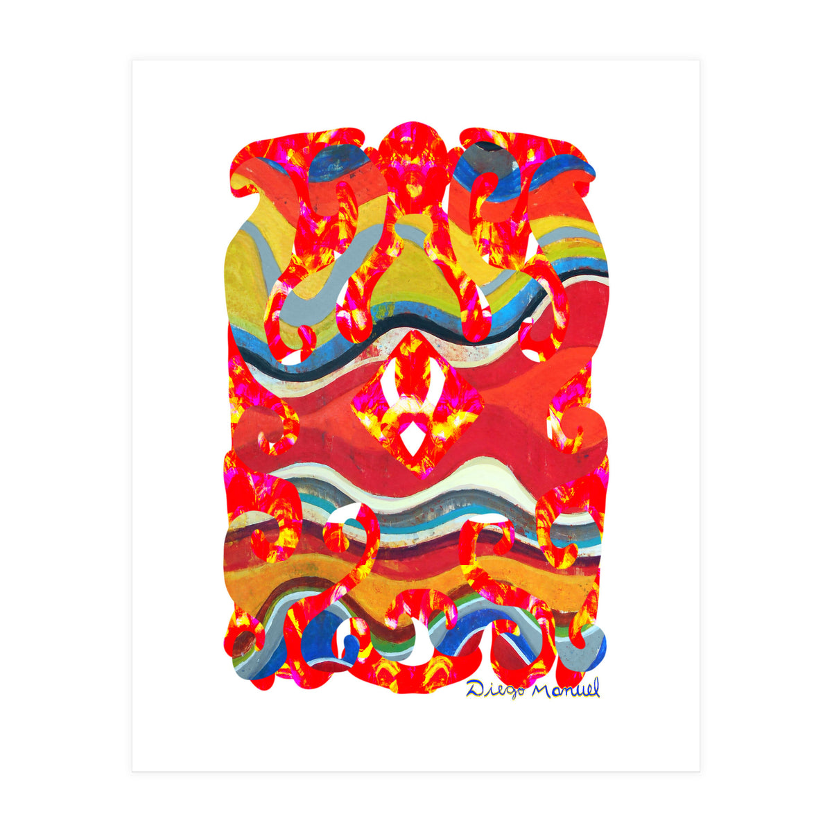 Pop Abstract Asimetrico 28 Copia (Print Only)