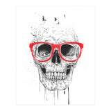 Skull With Red Glasses (Print Only) thumbnail
