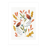 Folk Art Peacocks (Print Only) thumbnail