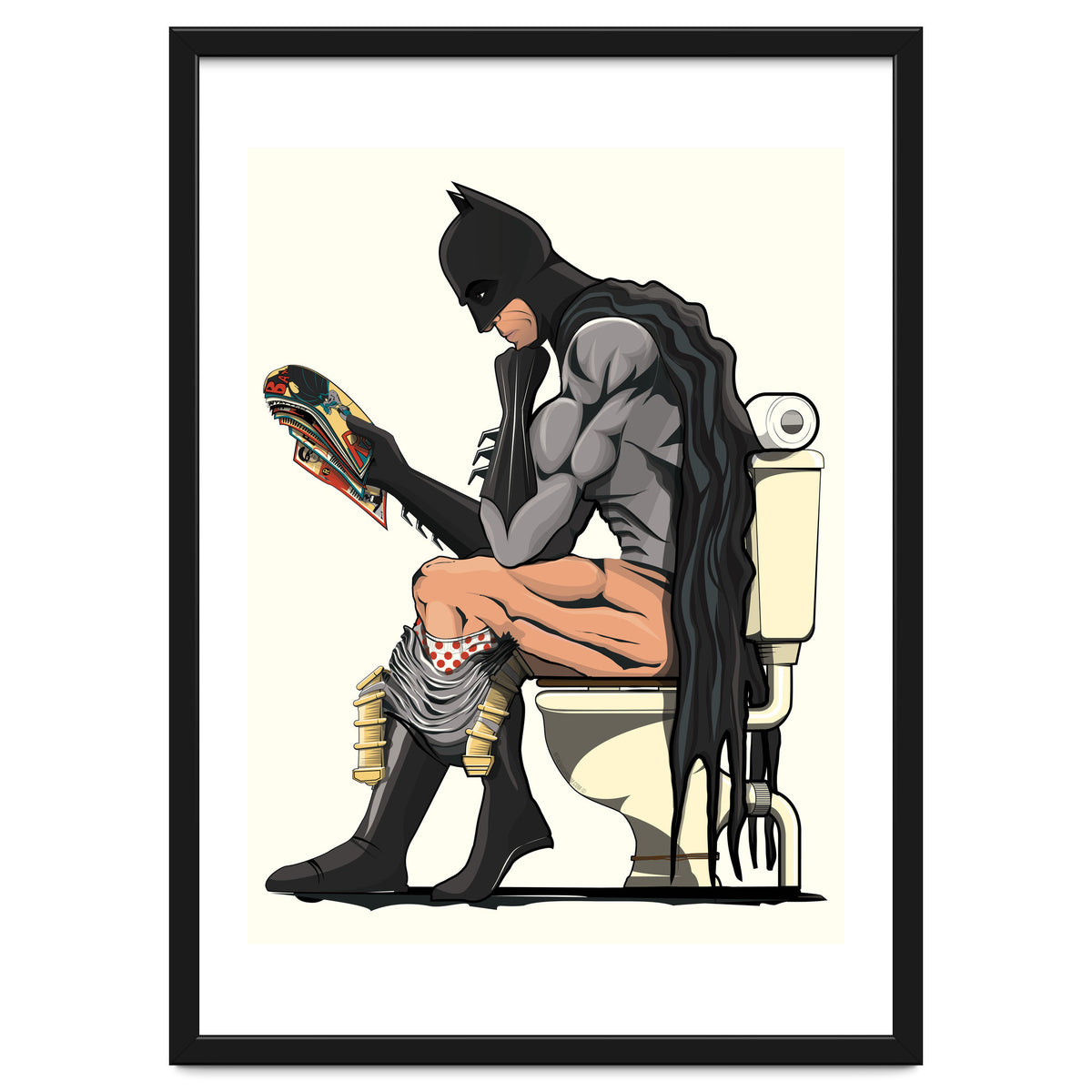 Batman on the Toilet