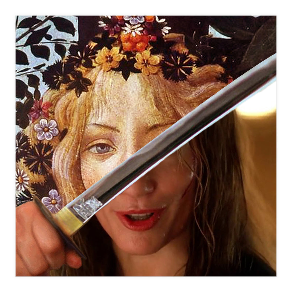 Botticelli's Flora & Black Mamba In Kill Bill (Print Only)