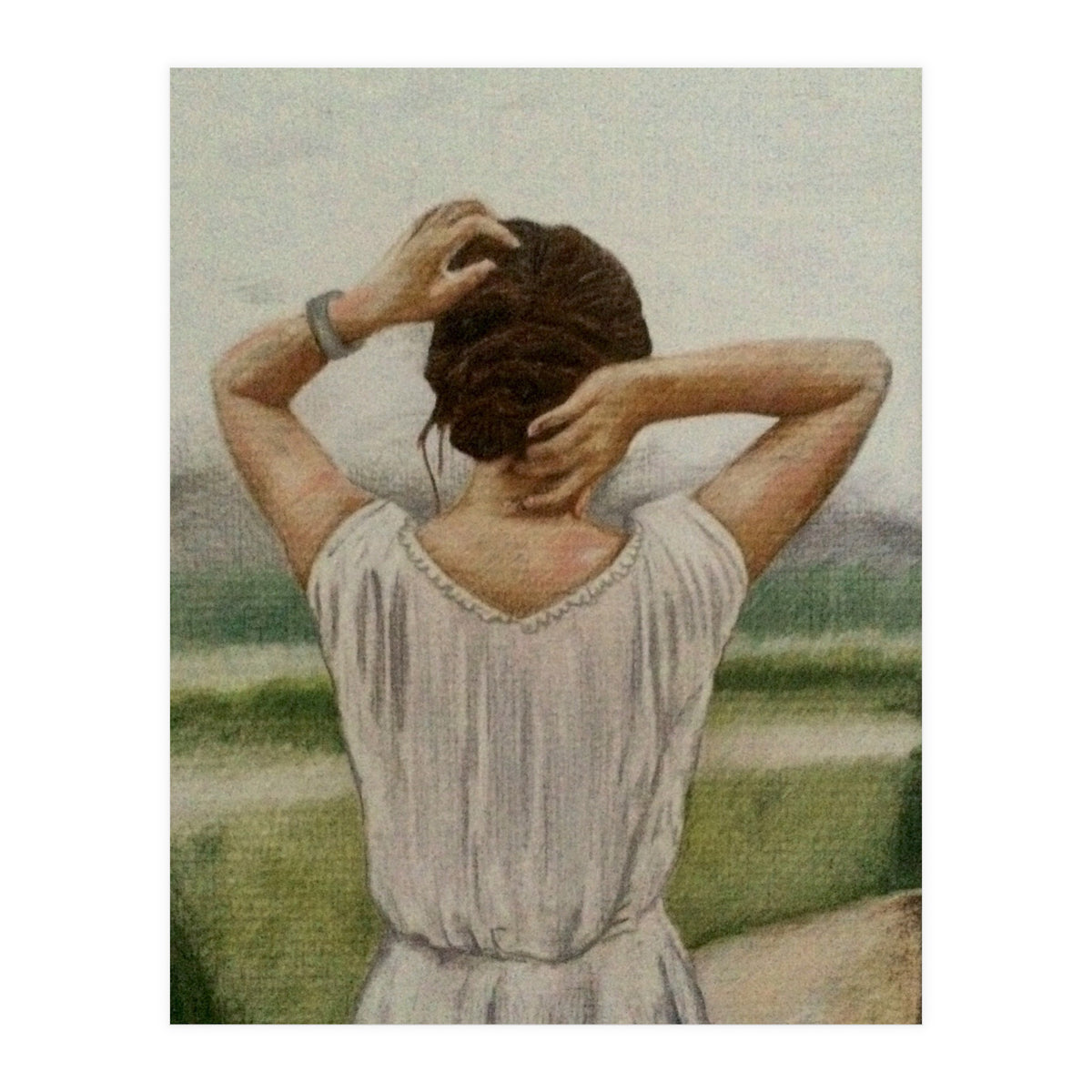 Woman In White (Print Only)