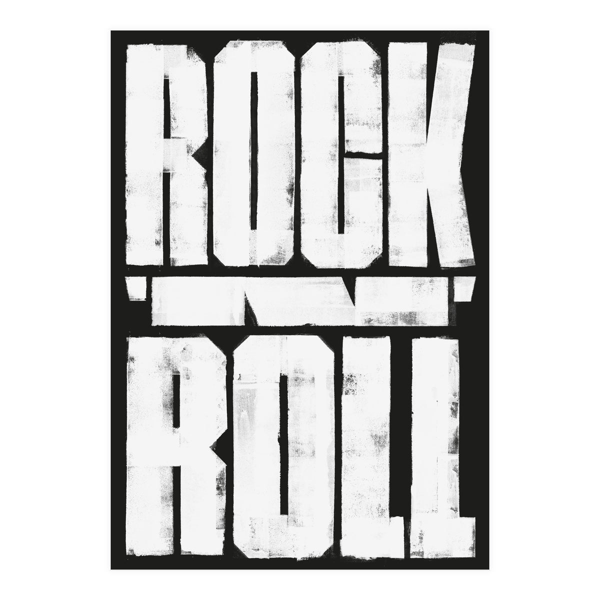 00106 Rock N Roll Print Final Bw (Print Only)