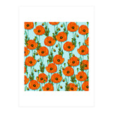 Peoni Garden | Boho Floral Meadow | Vintage Botanical Graphic Design (Print Only) thumbnail