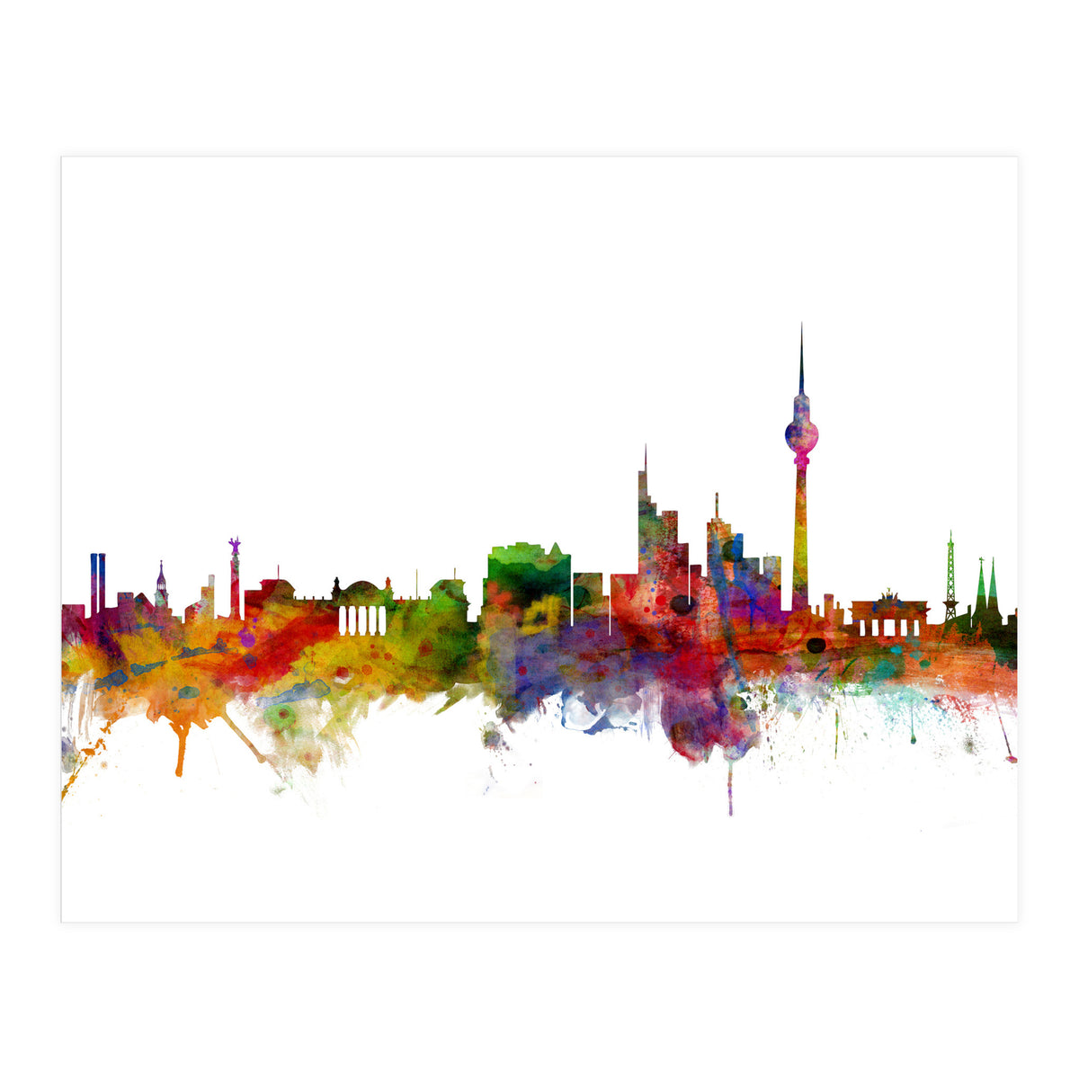 Berlin Germany Skyline (Print Only)