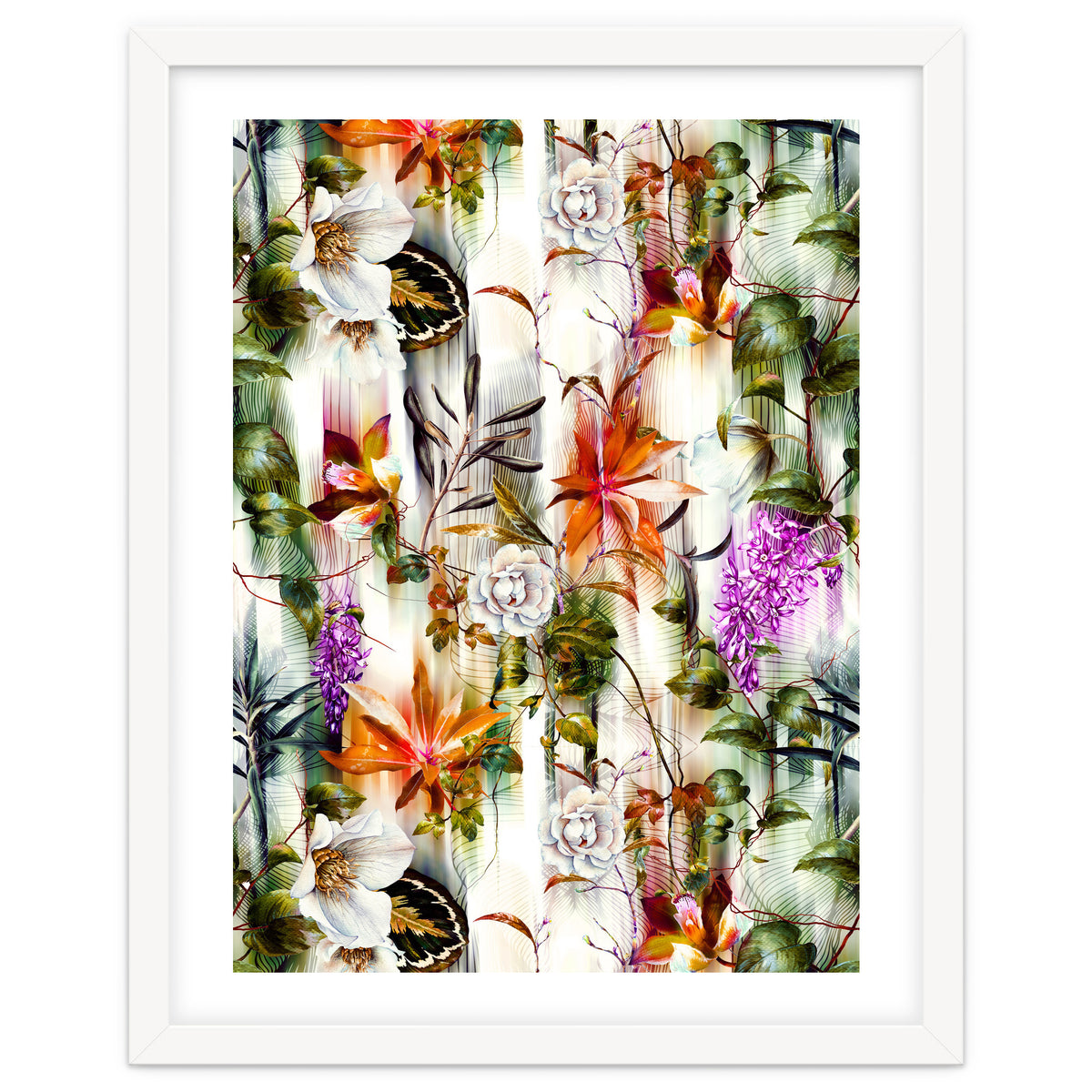 Abstract Motion Blur Floral