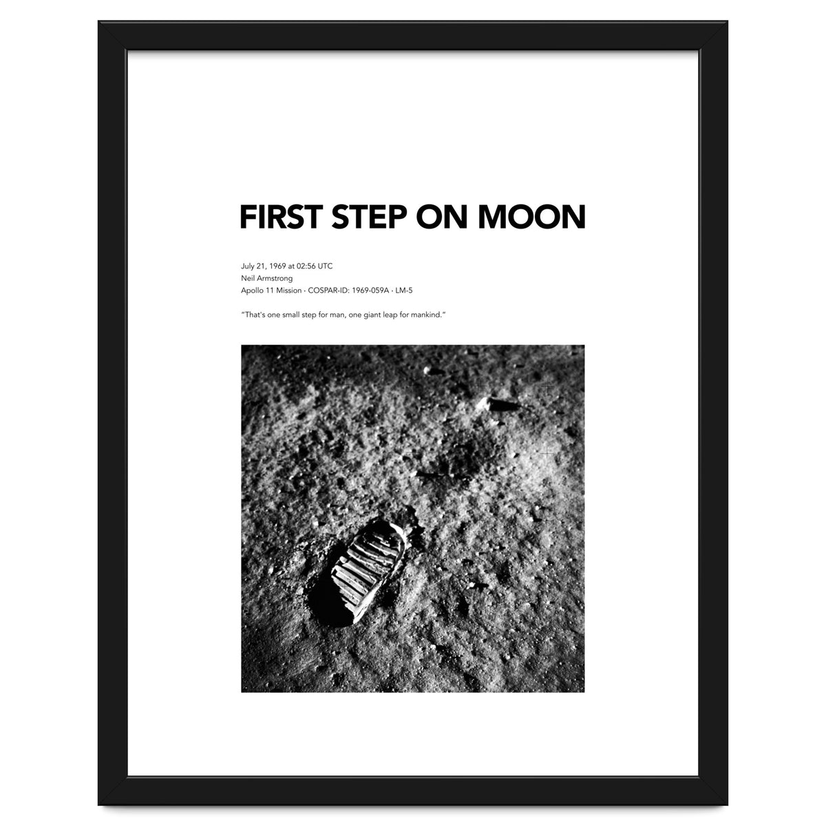 FIRST STEP ON MOON