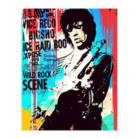 Keith Richards pop art poster (Print Only)