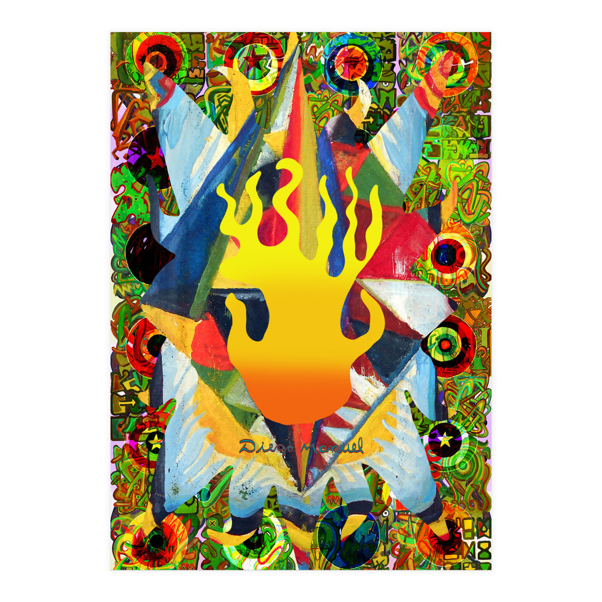 Fuego Y Graffiti 12 (Print Only)