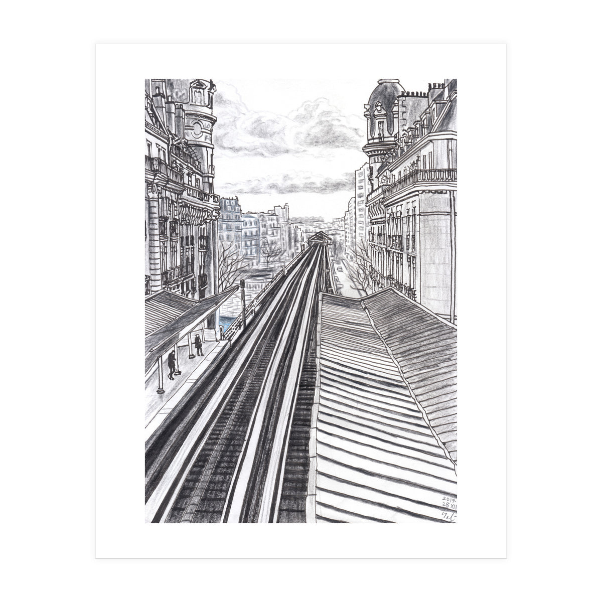 Railroad From Passy (Print Only)