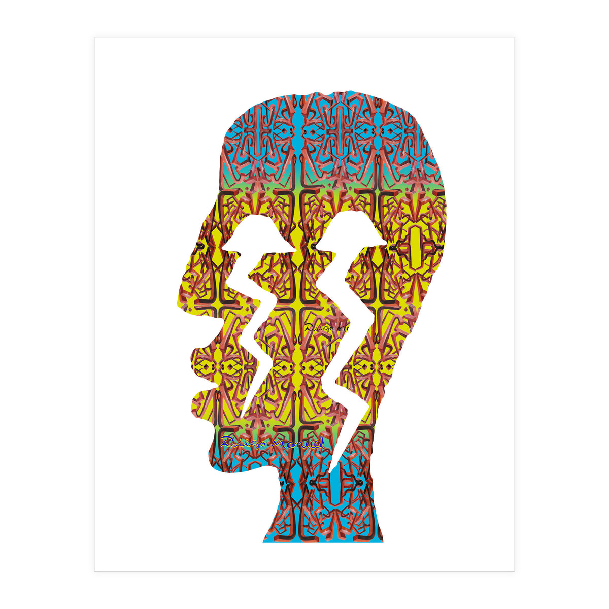 Perfil Con Rayos 7 (Print Only)