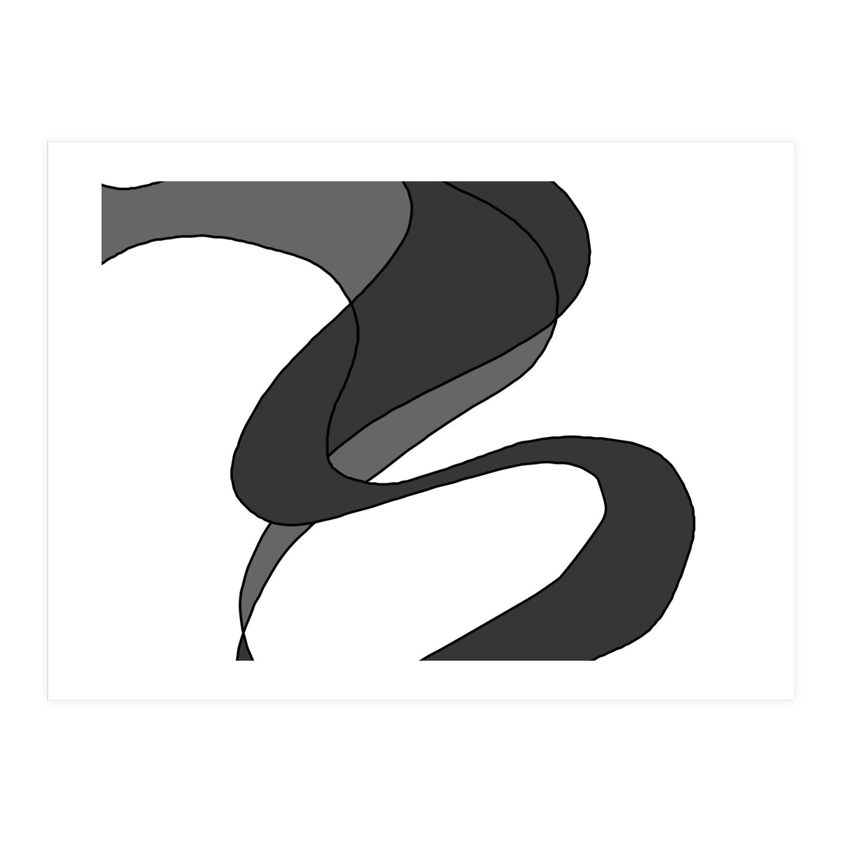 Grey Waves 6 (Print Only)