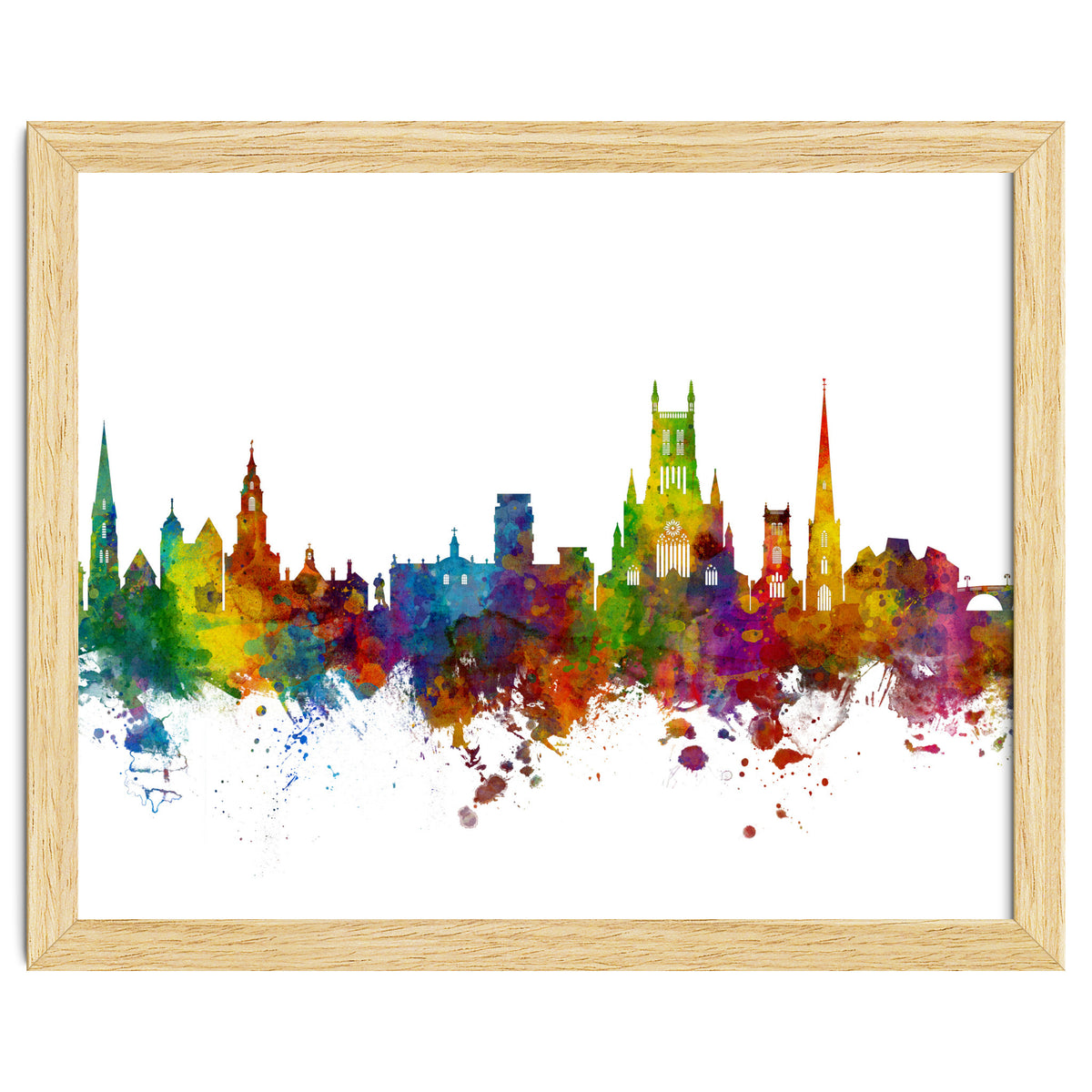 Worcester England Skyline