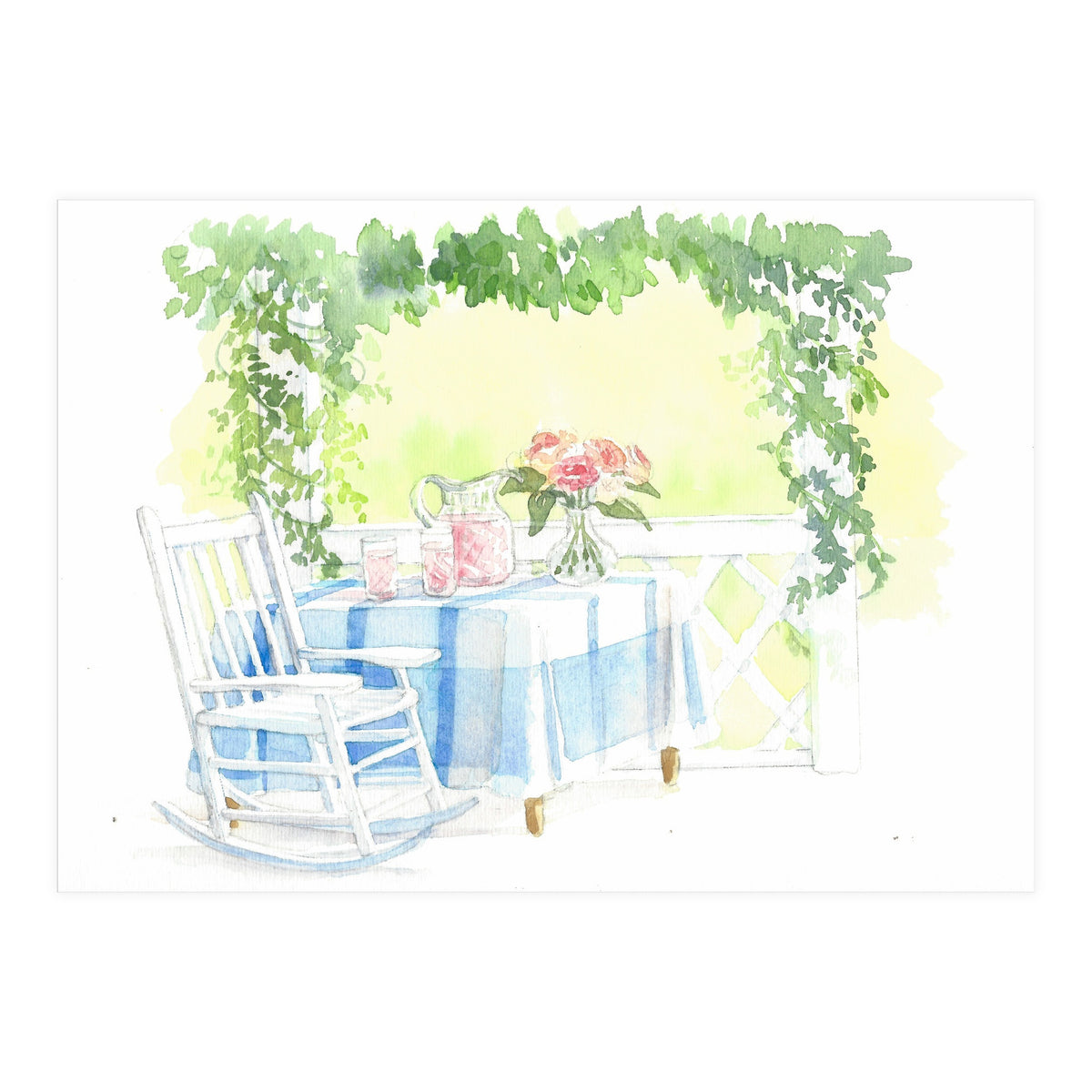 Afternoon Lemonade & Blooms (Print Only)