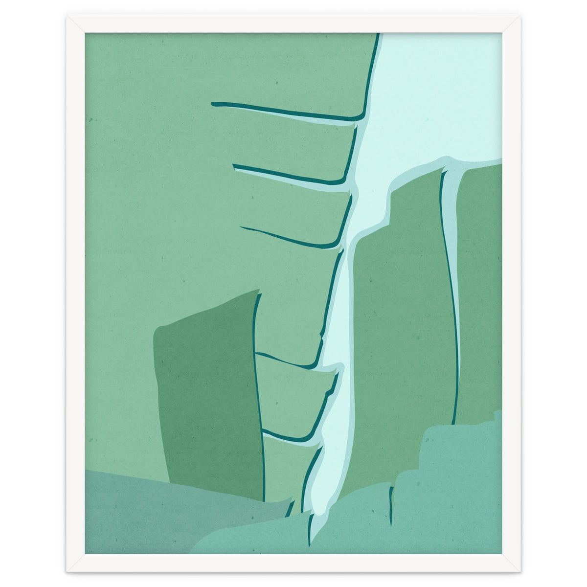 Abstract Banana Leaves One - Greener Eden