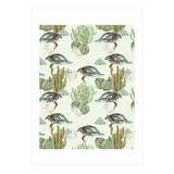 Crocodile pattern on the cactus (Print Only) thumbnail