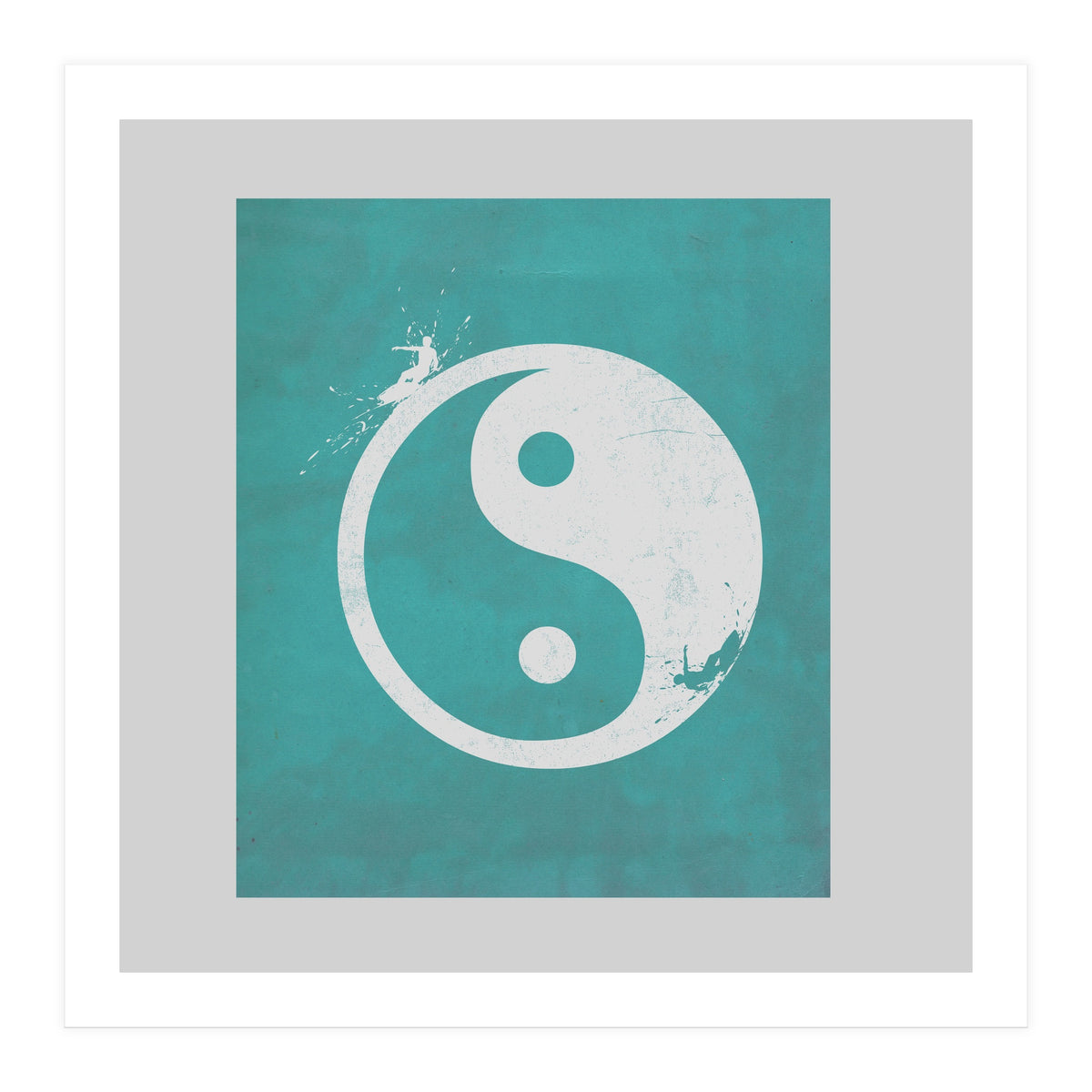 Yin Yang Surfers (Print Only)
