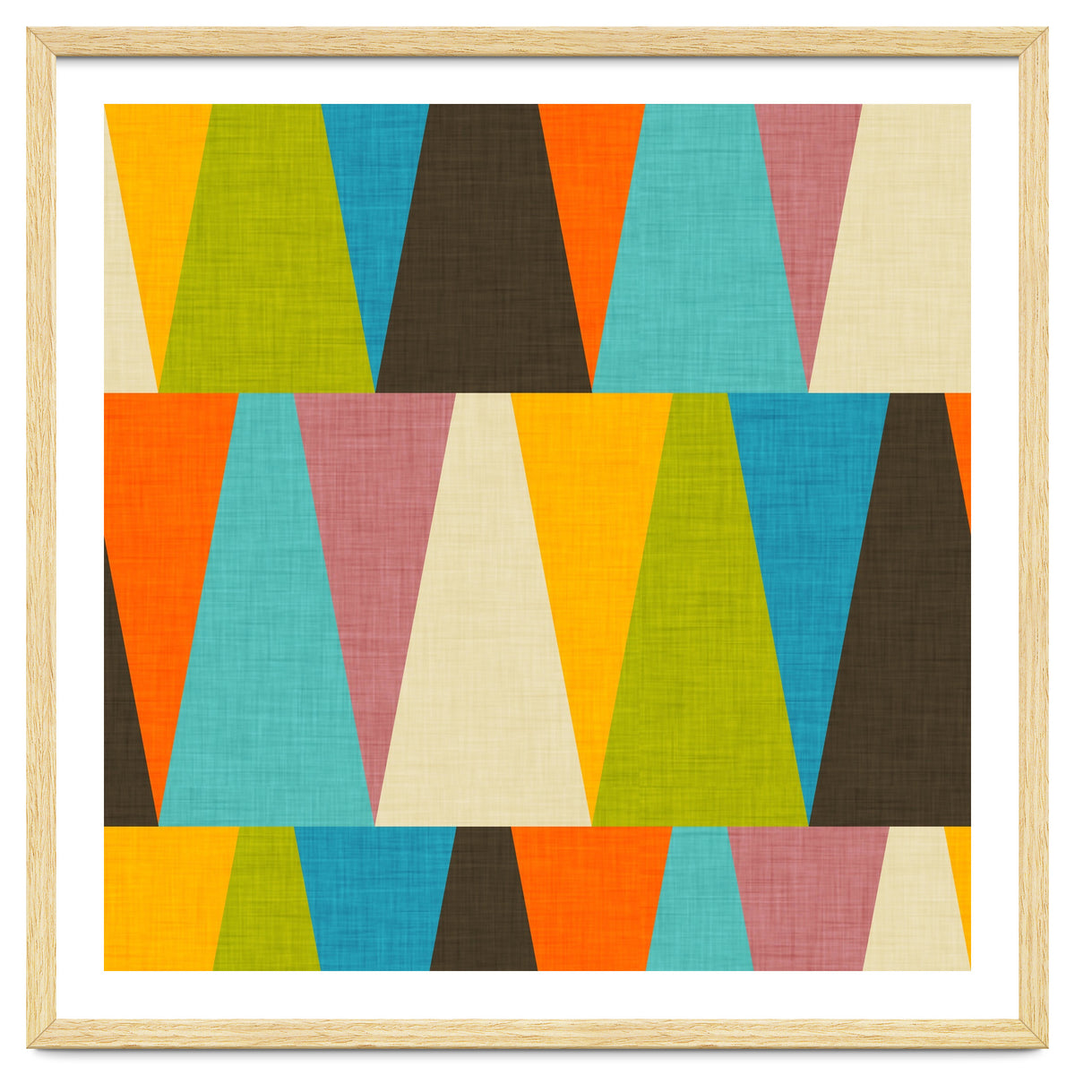Retro Color Block Triangle