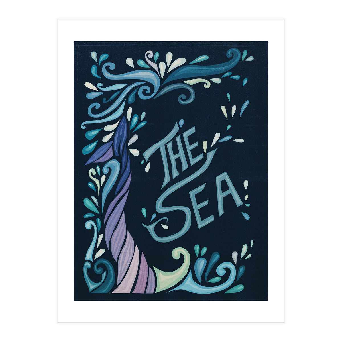 Art Nouveau Sea (Print Only)