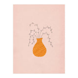 Pink and orange vase and plants (Print Only) thumbnail