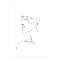 woman side face (Print Only)