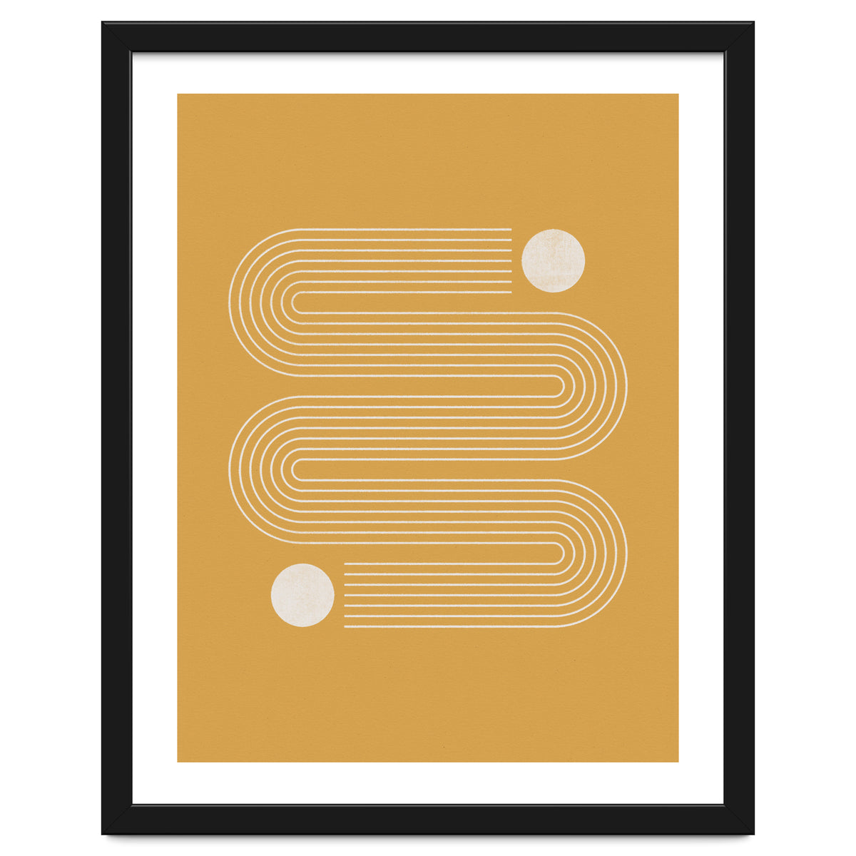 Mid-Century Modern No.20 - Woodblock Print