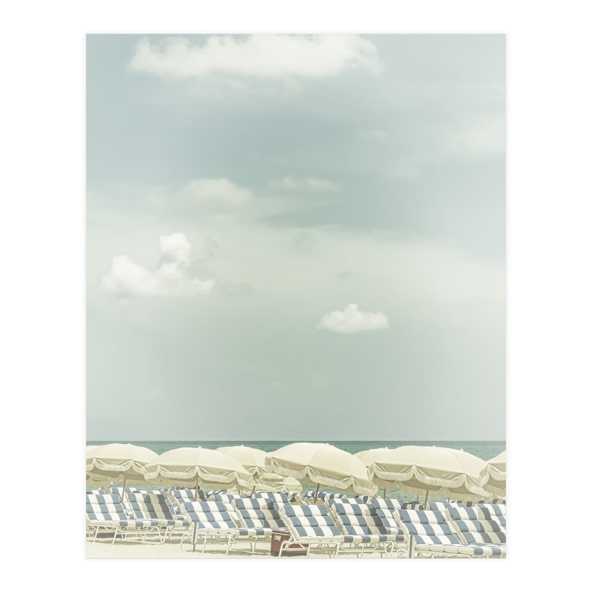 Vintage beach scene  (Print Only)