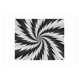 3D Abstract Swirl Monochrome Art (Print Only) thumbnail