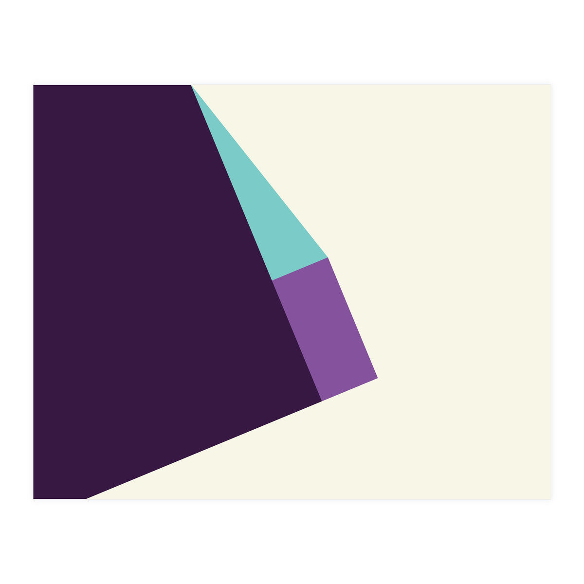 Geometric Shapes No. 42 -  lilac, blue & purple (Print Only)