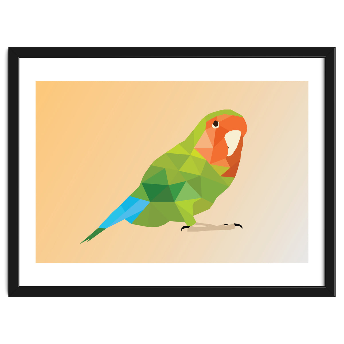 Parrot Low Poly Art
