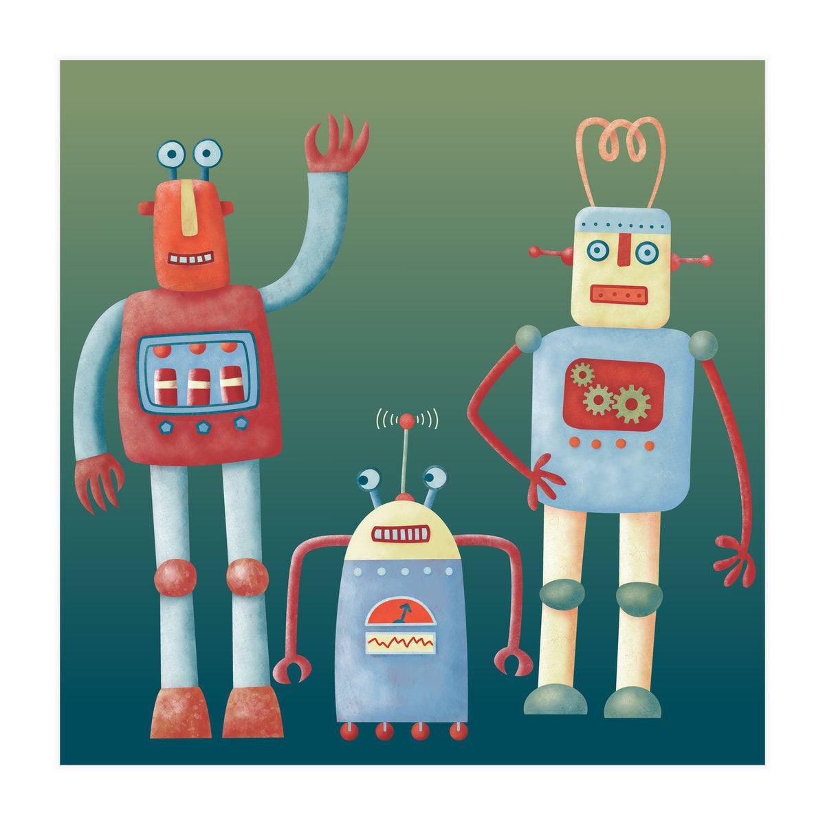 Retro Robots (Print Only)