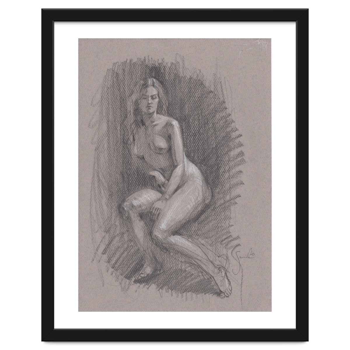 Beautiful drawing of a woman