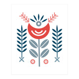 Scandi Folk Flower Pattern (Print Only) thumbnail