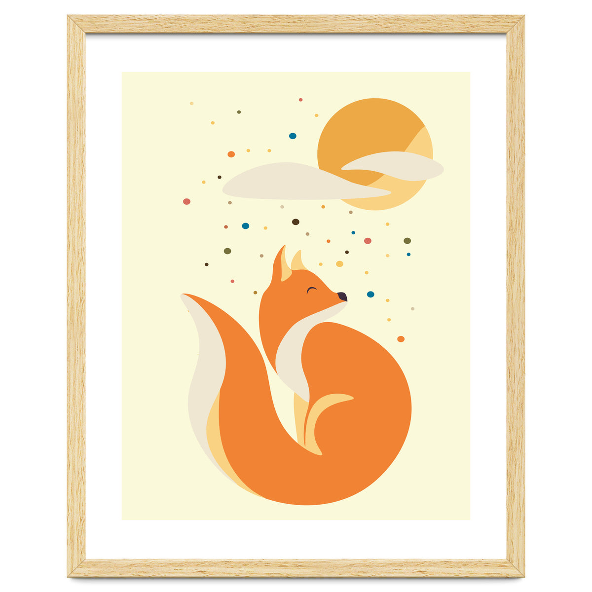 Foxy felt with the heart