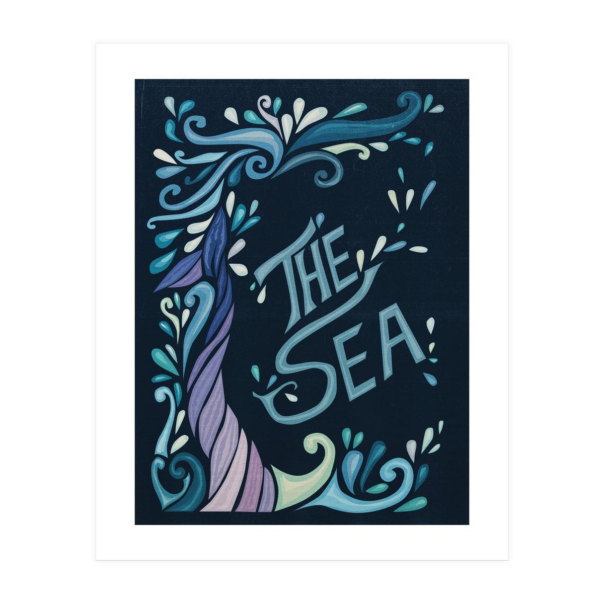 Art Nouveau Sea (Print Only)
