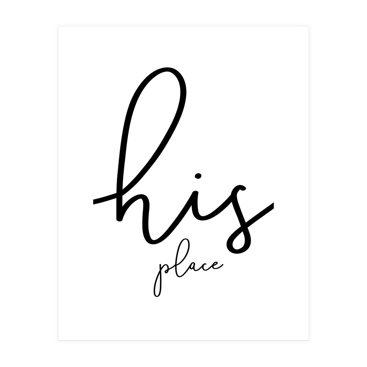 His place (Print Only)