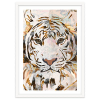 Grungy Tiger Gold and White