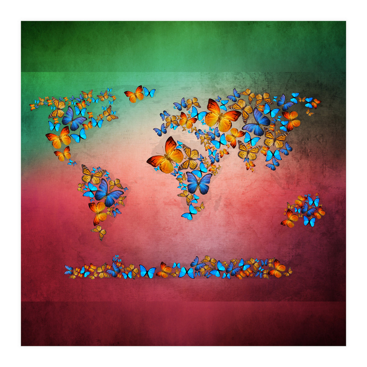 Map Of The World  (Print Only)