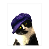 Cat Blue Hat (Print Only) thumbnail